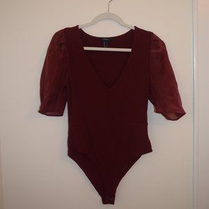 Forever 21 Maroon Bodysuit